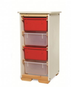 ארונית 4 מיכלים שמנת