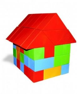 סט קוביות נבובות - פלסטיק (30 חלקים)