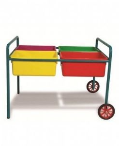 עגלת בוץ 4 מיכלים