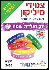 צמידי סיליקון 36 יחידות