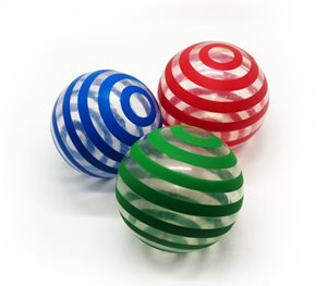 כדור פסים שקופ PVC