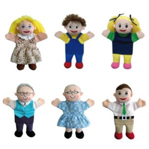 בובות כפפה משפחה 6 יח'