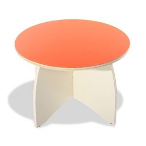 שולחן בובה עגול מעץ