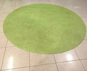 שטיח PVC בגלי עגול ירוק