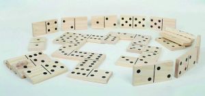 דומינו עץ ענק 28 חלקים