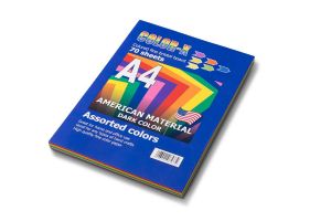 בריסטול צבעוני גודל A4 אמריקאי
