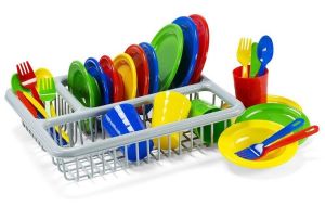 סט כלי אוכל עם מתקן ייבוש 28 חלקים