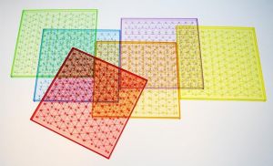 משחק גומיות שקוף כולל 6 לוחות