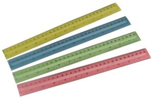 סרגל פלסטיק 30 ס"מ