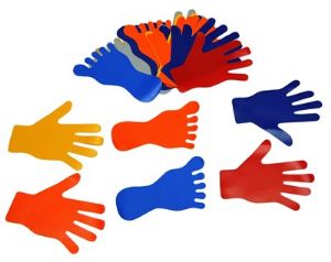 סט כפות ידיים ורגליים 12 זוגות