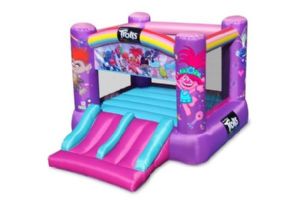 מתנפח טרולים דגם 3001 עם מגלשה כפולה ושילוב של אורות וצלילים