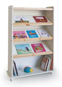 ספריה משופעת 4 תאים שמנת