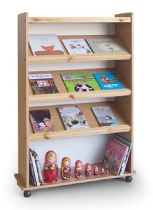 ספריה משופעת 4 תאים בוק