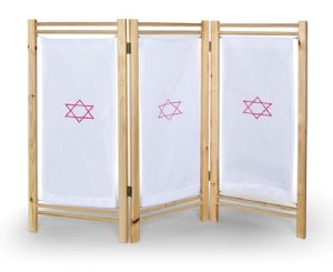 פרגוד רופא מעץ+ בד