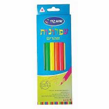עפרונות זוהרים 6 יחידות