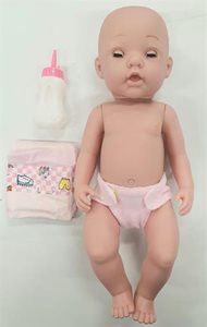 בובה תינוקת גומי כולל חיתול ומוצץ 44 סמ
